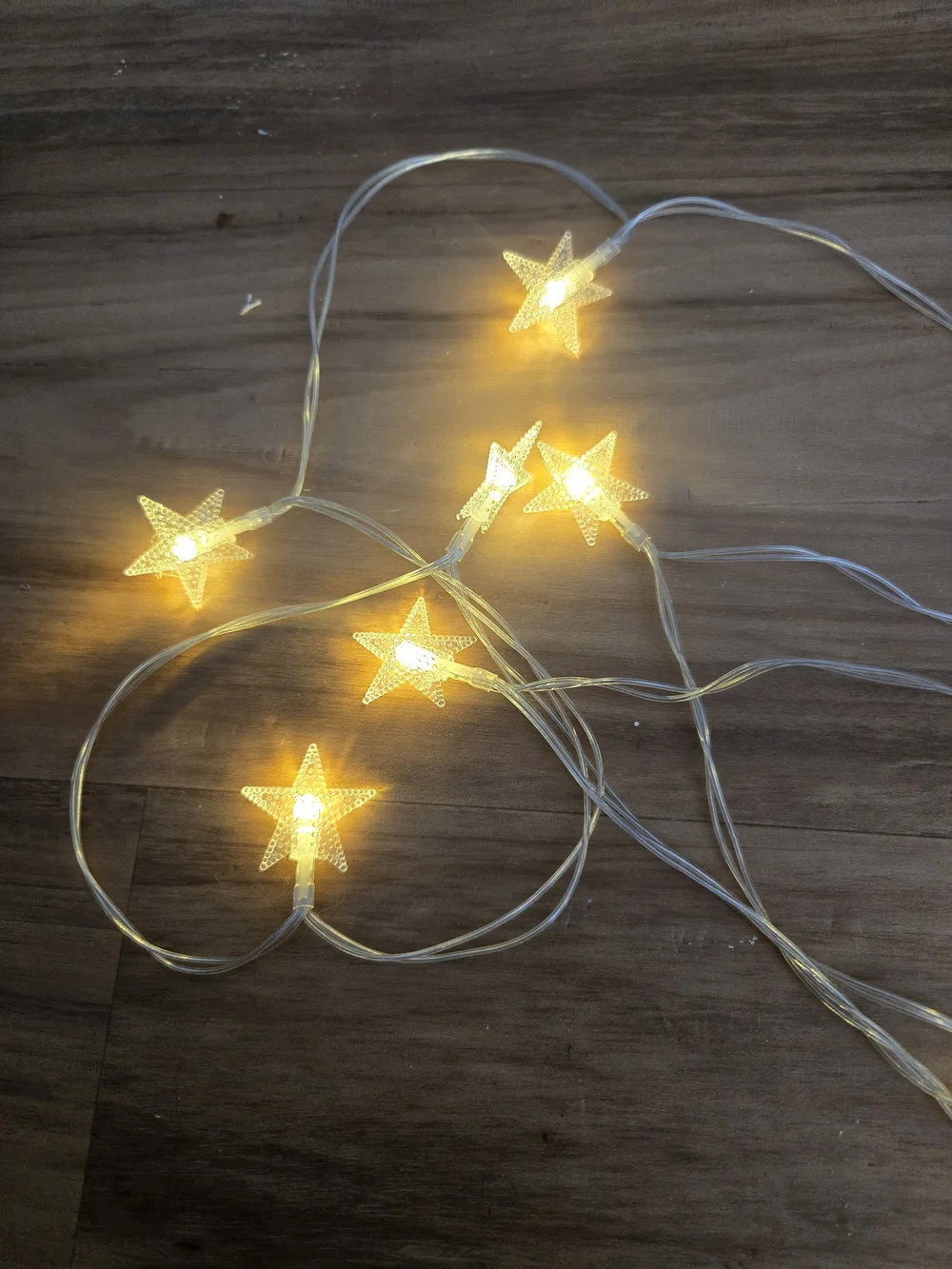 4/$15 Warm White Fairy Star String Lights - Home Holiday 5ft W Batteries